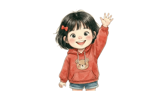 Jini waving